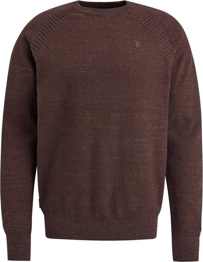 Cast Iron Pullover Heather Plated Braun - Größe XL von Cast Iron