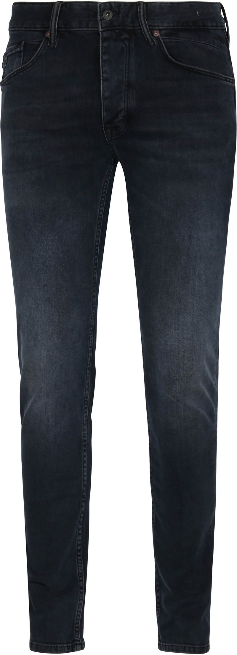 Cast Iron Riser Slim Jeans Vintage Washed Denim Schwarz - Größe W 34 - L 32 von Cast Iron