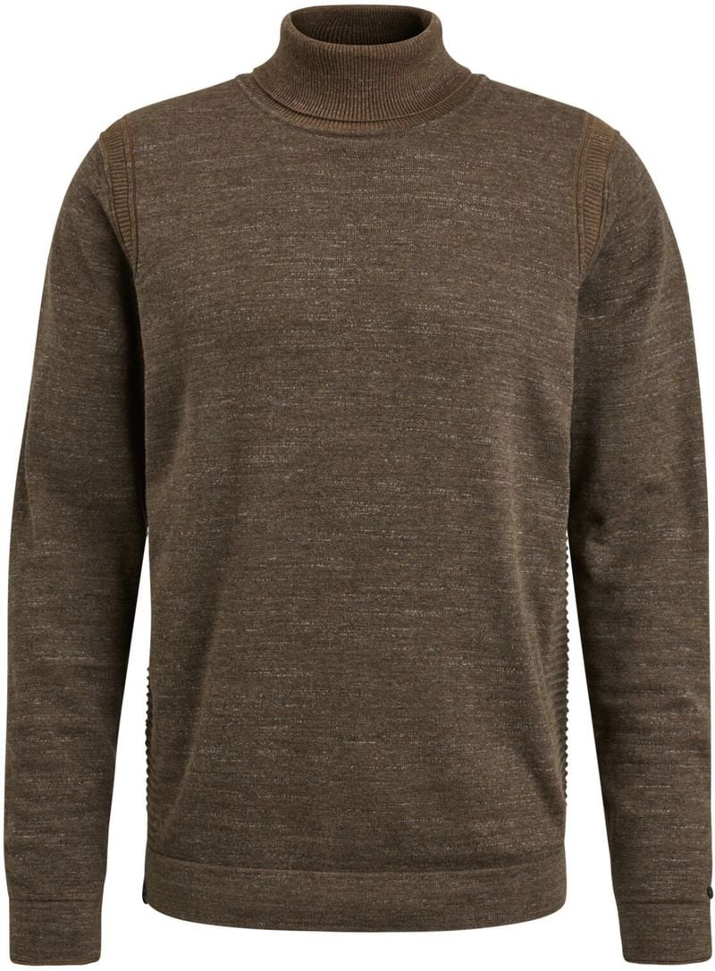 Cast Iron Rollkragenpullover Braun - Größe L von Cast Iron