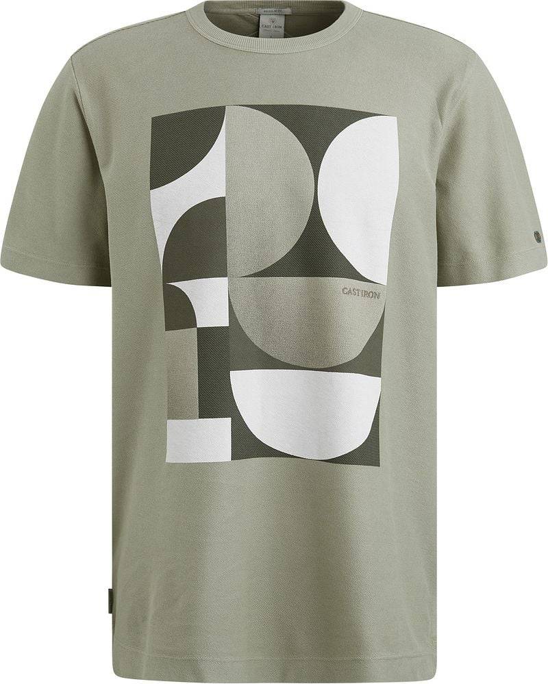Cast Iron T-Shirt in Hellgrün Print - Größe M von Cast Iron