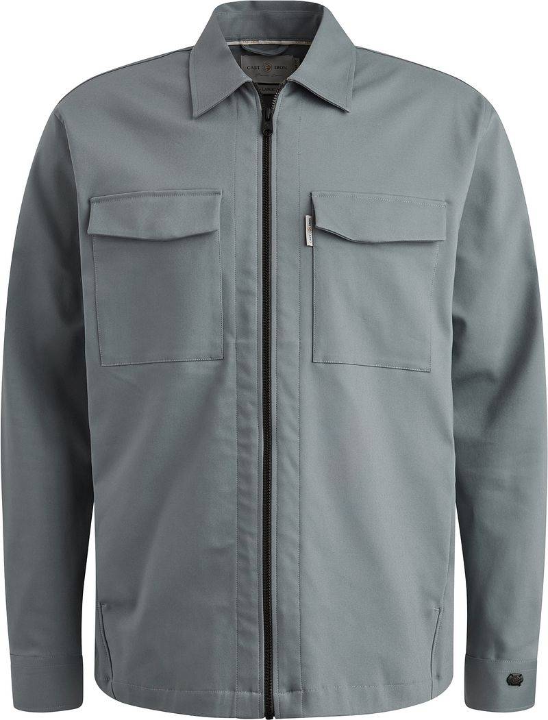 Cast Iron Tech Overshirt Stormy Blau - Größe L von Cast Iron