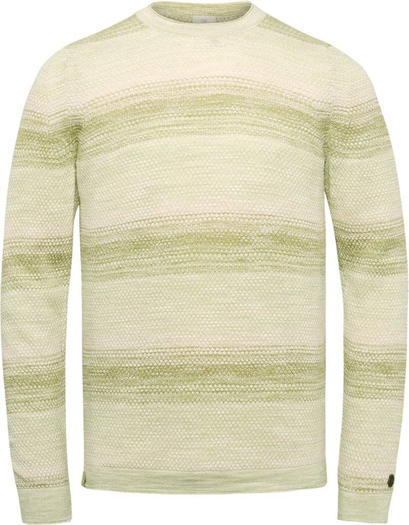 Cast Iron Pullover Streifen Grün - Größe S von Cast Iron