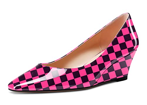 Castamere Damen Chunky Blockabsatz Mittlerem Keilabsatz Absatz Heel Eckige Zehenkappe Slip-on Pumps Klassisch Cute Hochzeit Dress Schuhe Violett Mehrfarbig 44 EU Castamere Damen Chunky Blockabsatz Mittlerem Keilabsatz Absatz Heel Eckige Zehenkappe Slip-on Pumps Klassisch Cute Hochzeit Dress Schuhe Violett Mehrfarbig 44 EU von Castamere