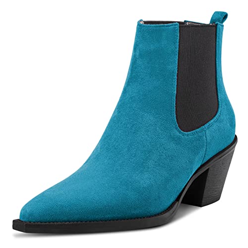 Castamere Damen Chunky Blockabsatz Niedrige Kitten Absatz Heel Geschlossene Spitze Zehenkappe Stiefeletten Slip-on Büroschuhe Dress 6.5 CM Heels Stiefel Blau B 39 EU Castamere Damen Chunky Blockabsatz Niedrige Kitten Absatz Heel Geschlossene Spitze Zehenkappe Stiefeletten Slip-on Büroschuhe Dress 6.5 CM Heels Stiefel Blau B 39 EU von Castamere