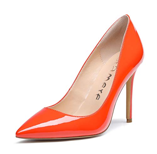 Castamere Damen High Heels Spitzen Stiletto Pumps 10CM Lackleder Orange Schuhe EU 39 von Castamere