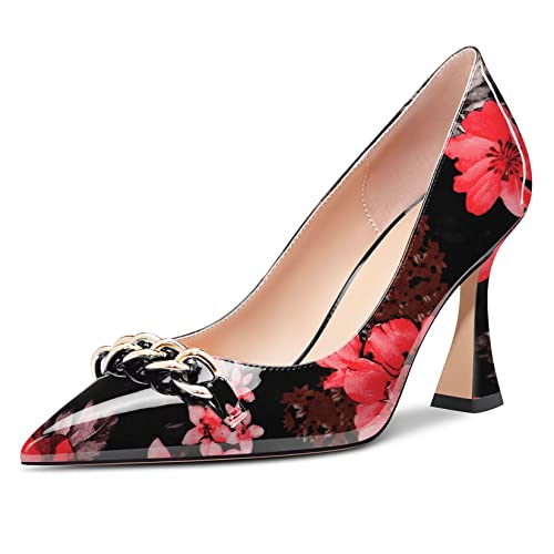 Castamere Damen Hoher High Absatz Heel Chunky Blockabsatz Spitze Zehenkappe Pumps Slip-on Party Dress 8.5 cm Heels Mehrfarbig A 38 EU Castamere Damen Hoher High Absatz Heel Chunky Blockabsatz Spitze Zehenkappe Pumps Slip-on Party Dress 8.5 cm Heels Mehrfarbig A 38 EU von Castamere