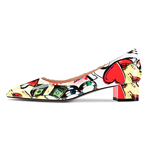 Castamere Damen Niedrige Kitten Chunky Blockabsatz Absatz Heel Spitze Zehenkappe Slip-on Pumps Klassisch Cute Dress 3.5 cm Heels Mehrfarbig 42 EU Castamere Damen Niedrige Kitten Chunky Blockabsatz Absatz Heel Spitze Zehenkappe Slip-on Pumps Klassisch Cute Dress 3.5 cm Heels Mehrfarbig 42 EU von Castamere