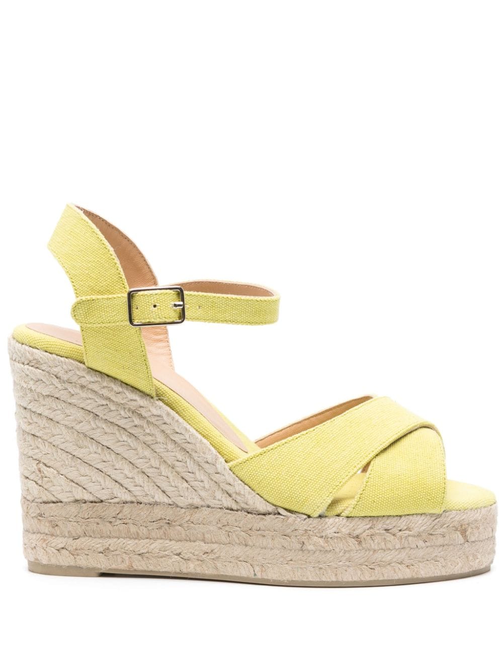 Castañer Blaudell Wedge-Espadrilles 110mm - Grün von Castañer