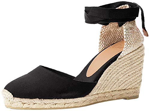 Castañer Carina/3/001, Damen Espadrilles, Schwarz (Negro 100), 36 EU von Castañer