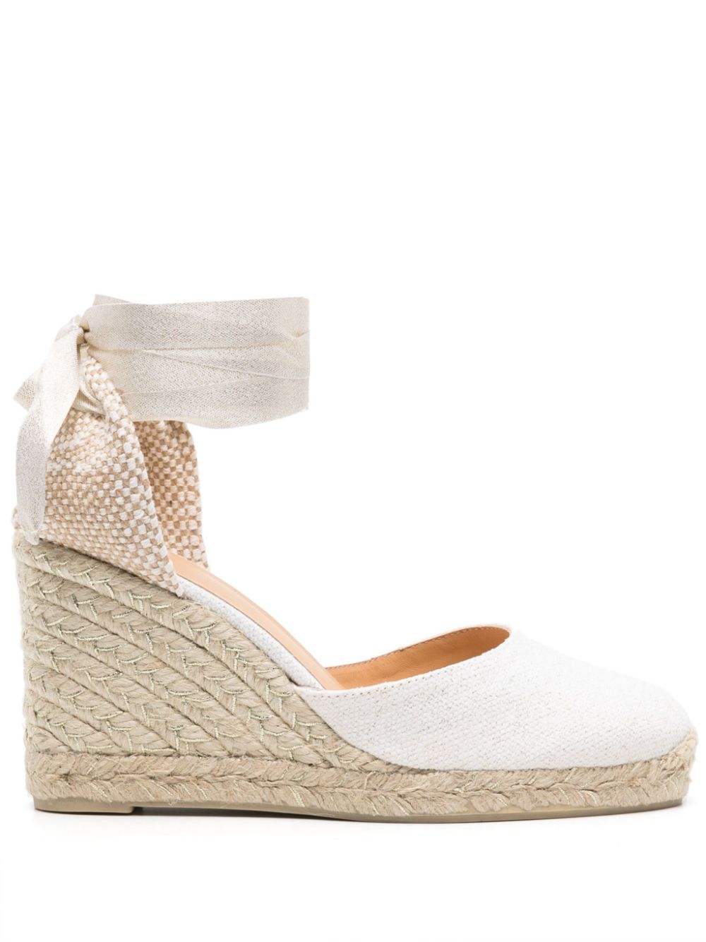 Castañer Carina Wedge-Espadrilles 90mm - Weiß von Castañer