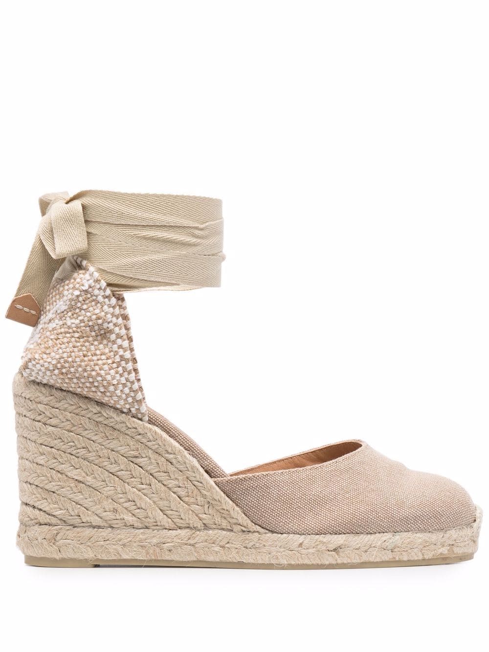 Castañer Carina Wedge-Espadrilles 80mm - Nude von Castañer