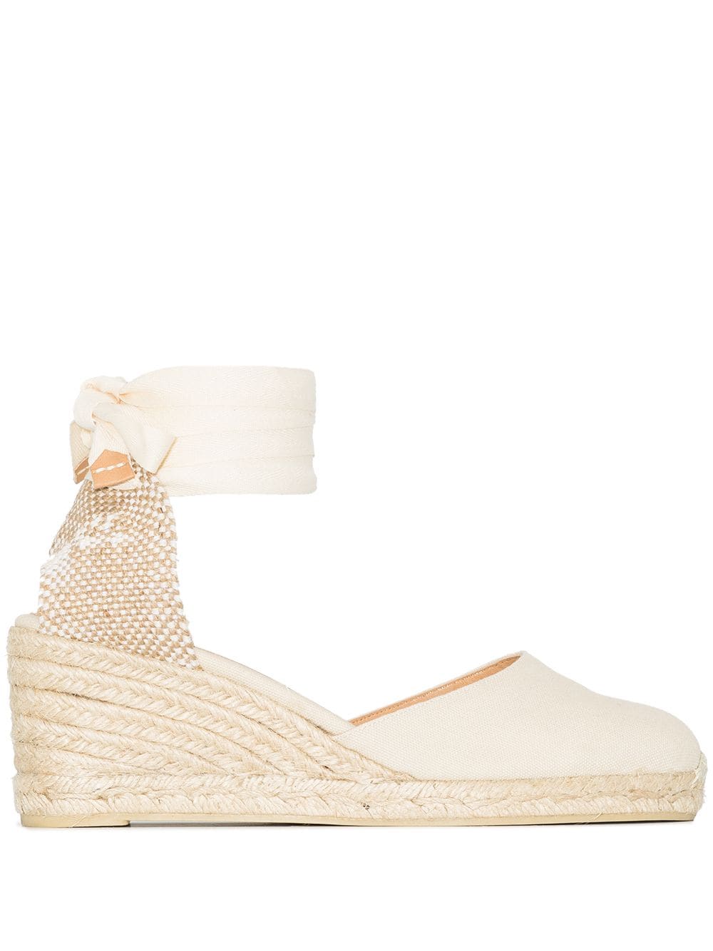 Castañer Carina Wedge-Espadrilles 80mm - Weiß von Castañer