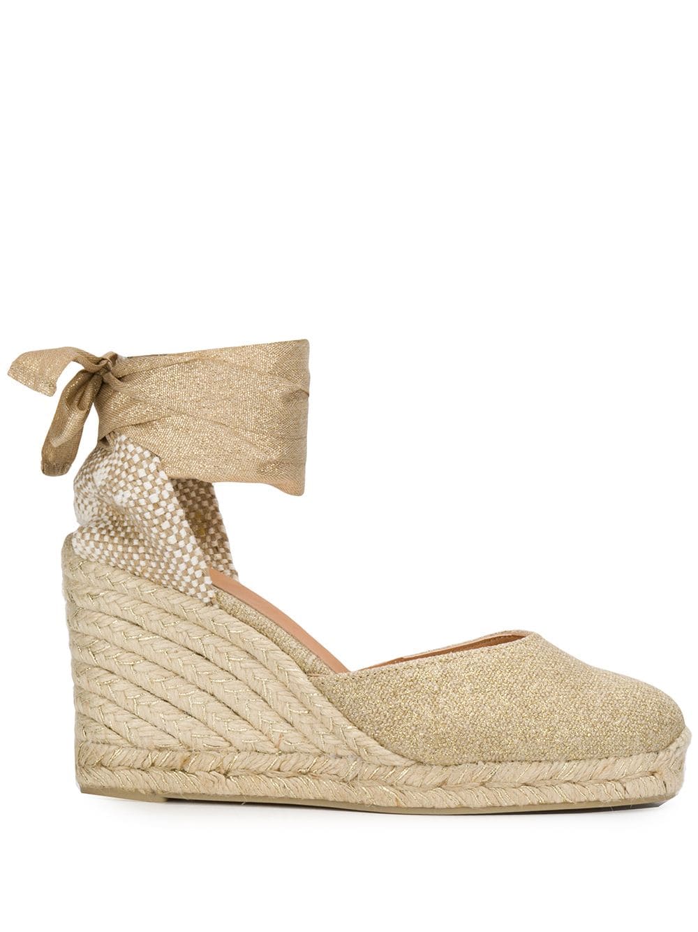 Castañer 'Carina' Wedge-Espadrilles - Nude von Castañer