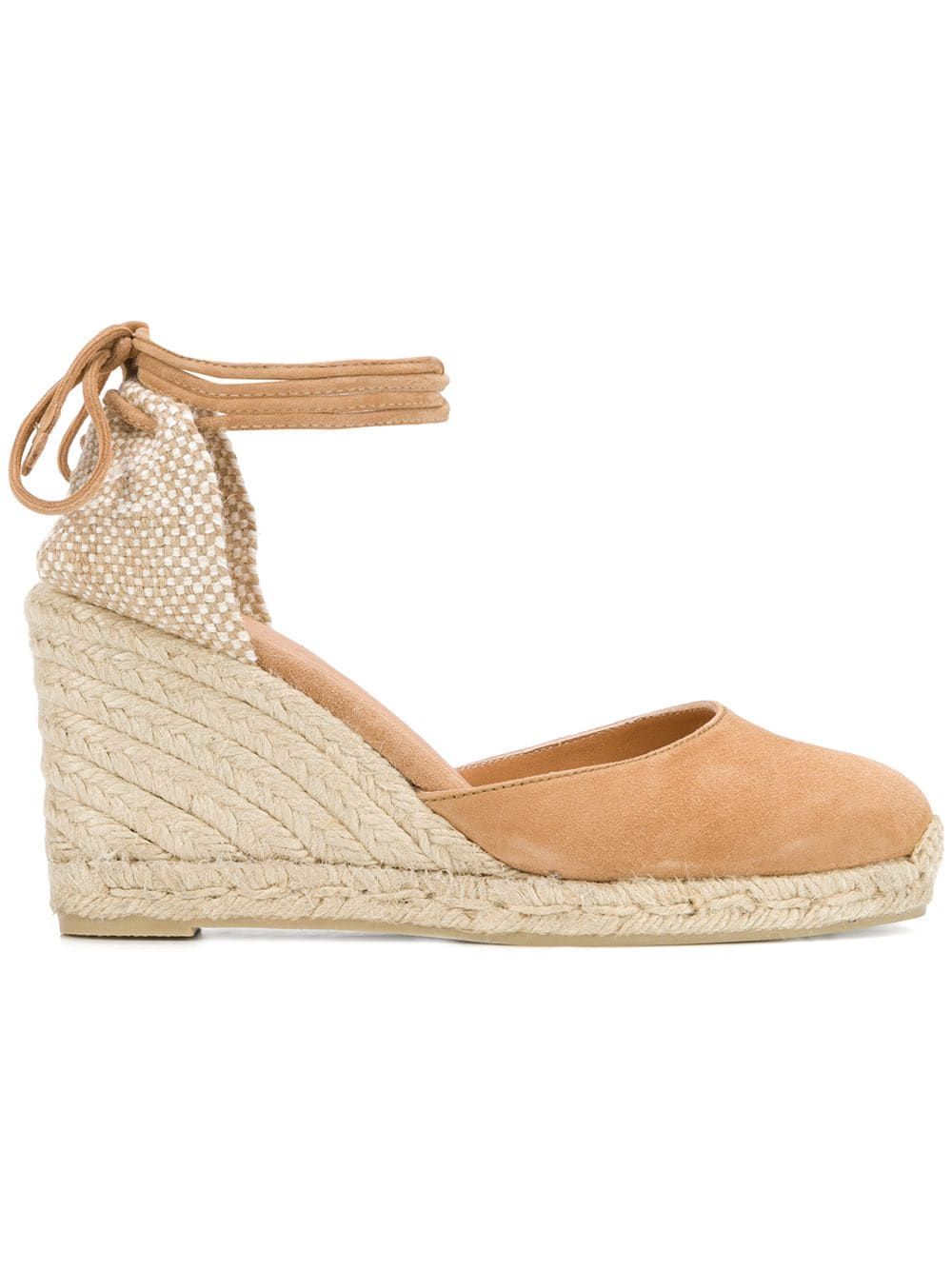 Castañer 'Carina' Wedge-Espadrilles - Nude von Castañer