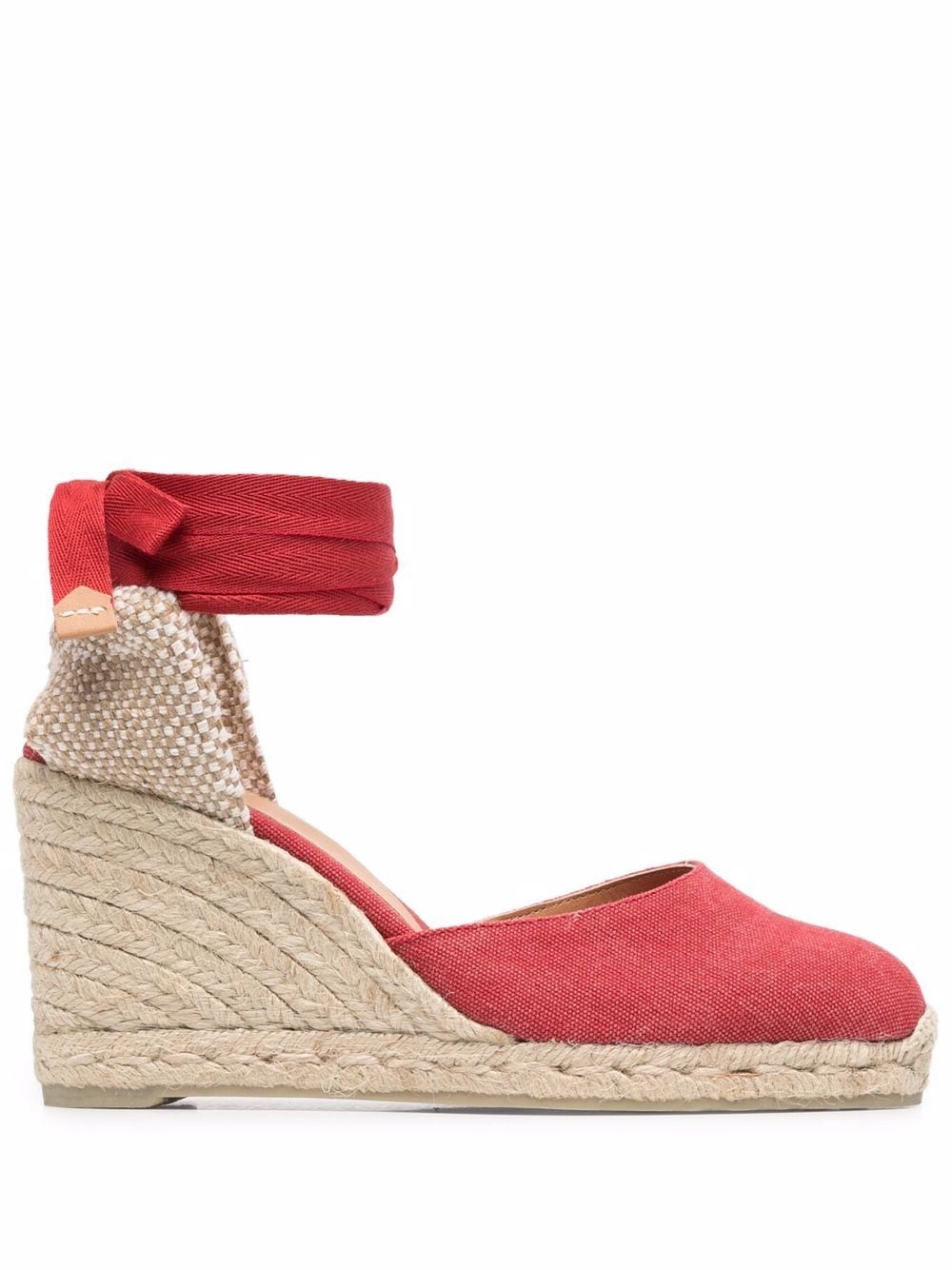 Castañer Carina Wedge-Espadrilles - Rot von Castañer