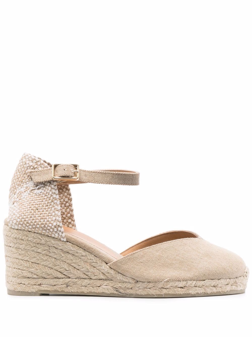 Castañer Chiarita Espadrilles mit Wedge - Nude von Castañer