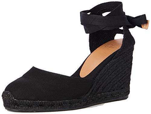 Castañer Damen C/8/001 Espadrille, Carina, Schwarz von Castañer