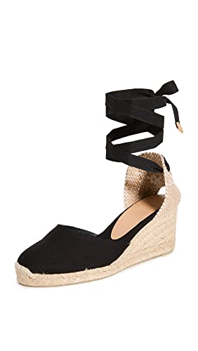 Castañer Damen Carina/6/001 Espadrilles, Schwarz (Negro 001), 40 EU von Castañer