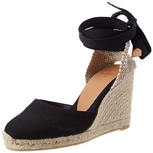 Castañer Damen Carina/8/001 Espadrilles, Schwarz (Negro 100), 39 EU von Castañer