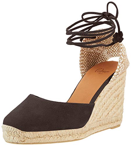 Castañer Damen Carina/8/ss20007 Espadrille, Carina, Schwarz von Castañer