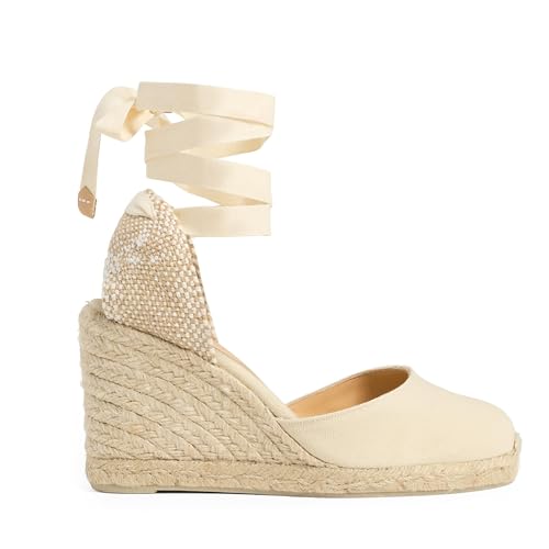 Castañer Damen CARINA/8/001 Espadrilles, Elfenbein von Castañer