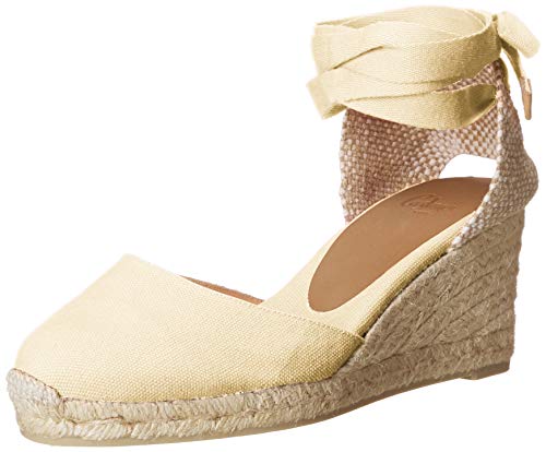 Castañer Damen Espadrilles Carina/6/001, Ivory (Ivory 203), 5.5 UK (38 EU) von Castañer