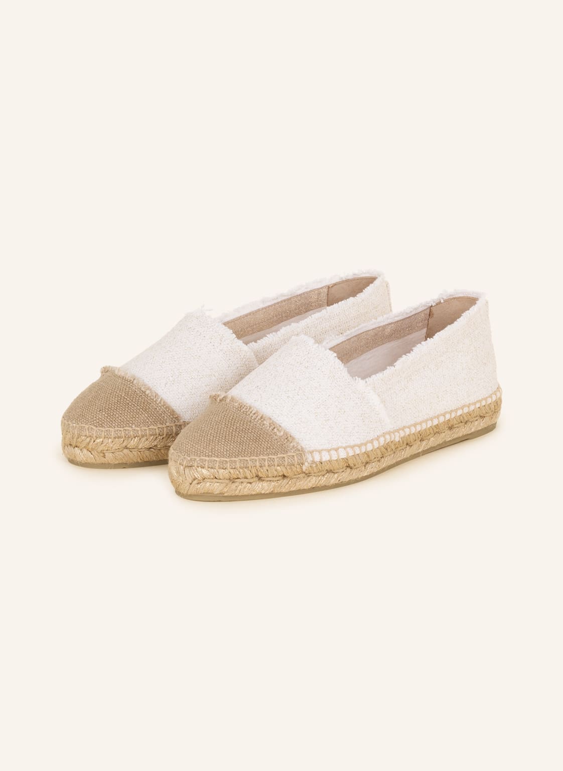 Castaner Espadrilles Kampala Mit Glanzgarn weiss von Castaner