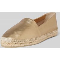 Castañer Espadrilles aus echtem Leder Modell 'KENDA' in Gold, Größe 39 von Castañer