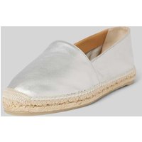 Castañer Espadrilles aus echtem Leder Modell 'KENDA' in Silber, Größe 39 von Castañer
