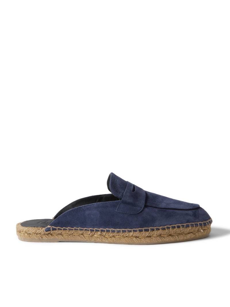 Castañer - Nando Suede Backless Espadrilles - Men - Blue - EU 45 von Castañer
