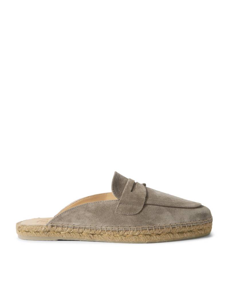 Castañer - Nando Suede Backless Espadrilles - Men - Gray - EU 42 von Castañer