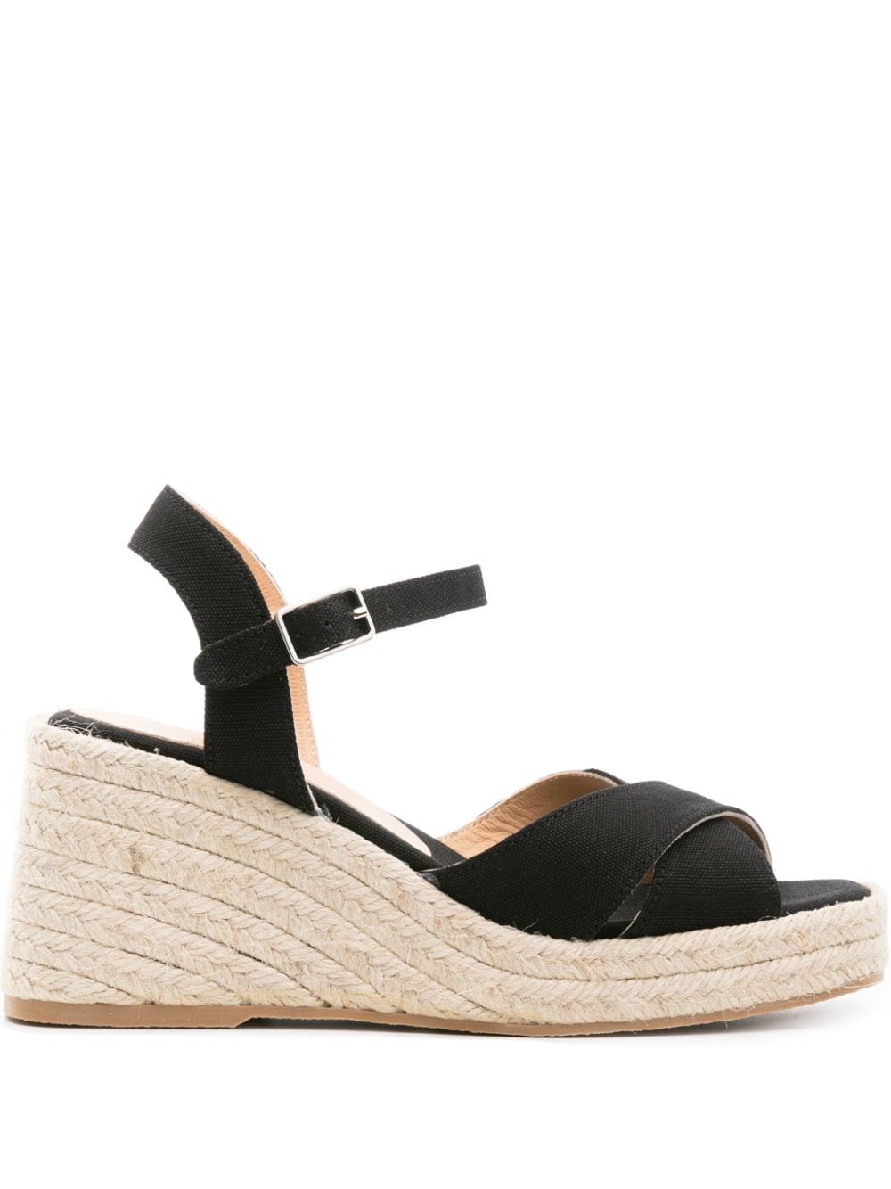 Castañer Thea Wedge-Espadrilles 80mm - Schwarz von Castañer