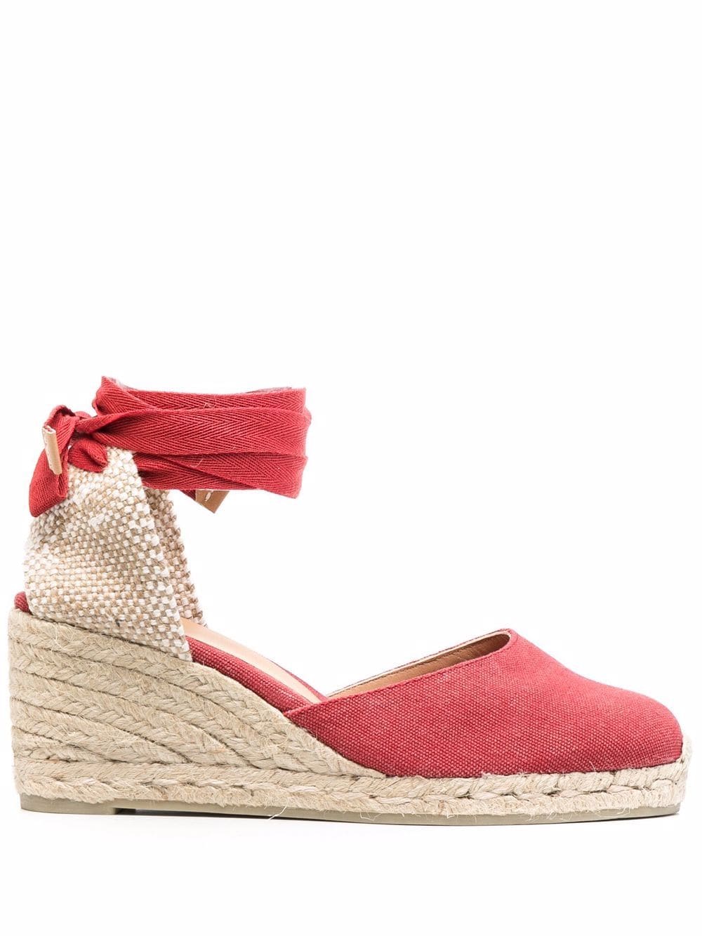 Castañer Wedge-Espadrilles - Rot von Castañer