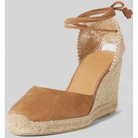 Castañer Wedges aus Leder-Mix Modell 'CARINA' in Camel, Größe 38 von Castañer