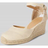 Castañer Wedges mit Fesselriemen Modell 'CAROL' in Offwhite, Größe 39 von Castañer