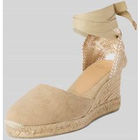 Castañer Wedges mit Keilabsatz Modell 'CARINA' in Sand, Größe 37 von Castañer