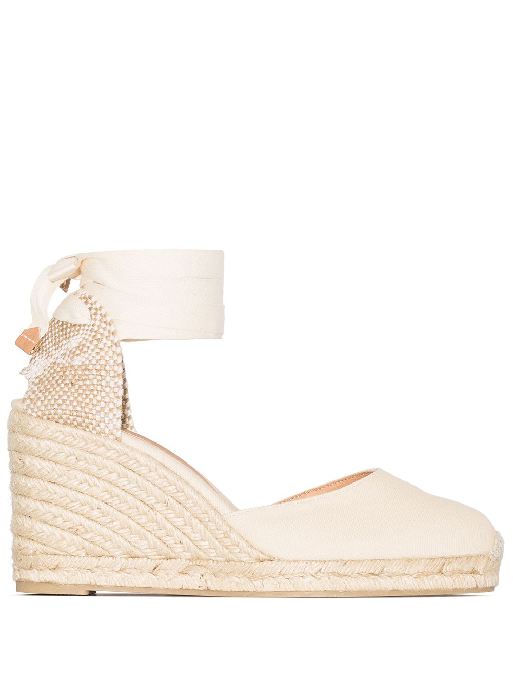 Castañer 'Carina 80' Wedge-Espadrilles - Nude von Castañer