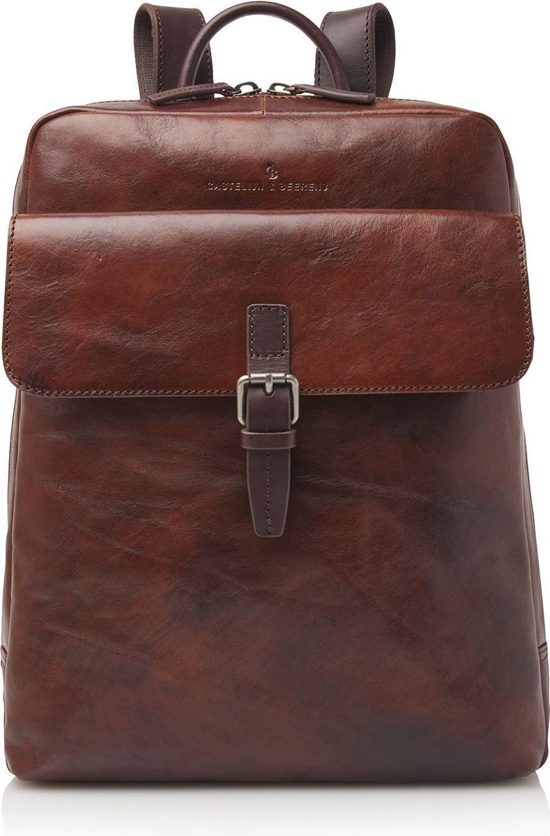 Castelijn & Beerens Rien Laptop Rucksack 15,6'' + Tablette RFID-Cognac von Castelijn & Beerens
