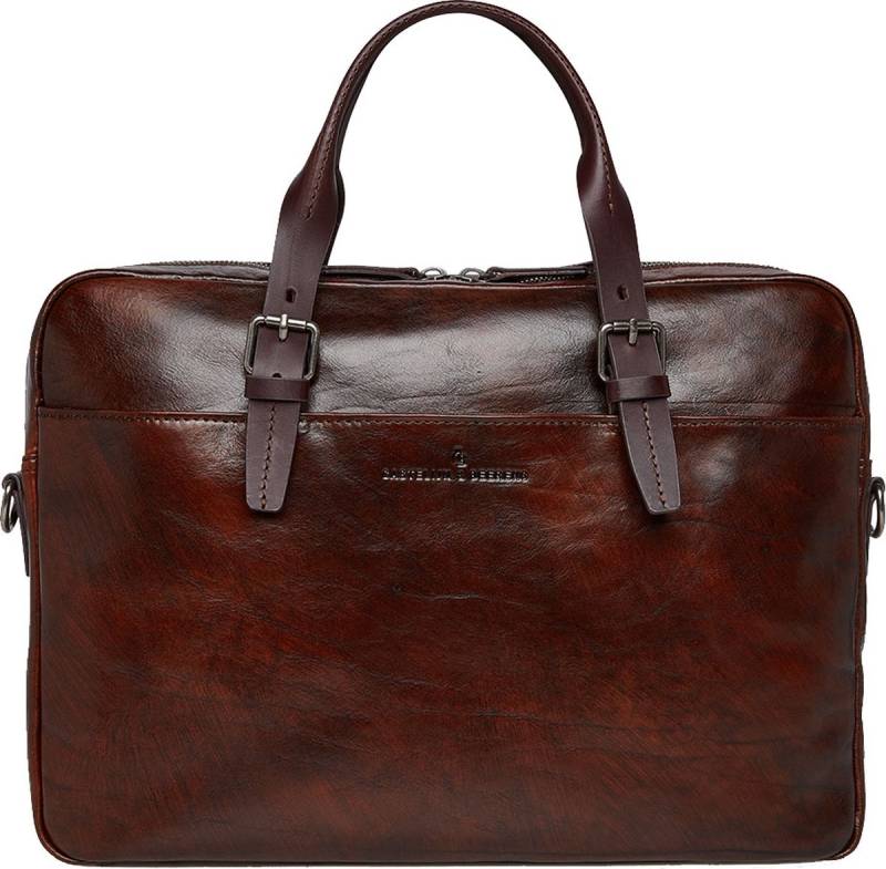 Castelijn & Beerens - Rien Laptoptasche 15,6 + tablet RFID-Cognac von Castelijn & Beerens