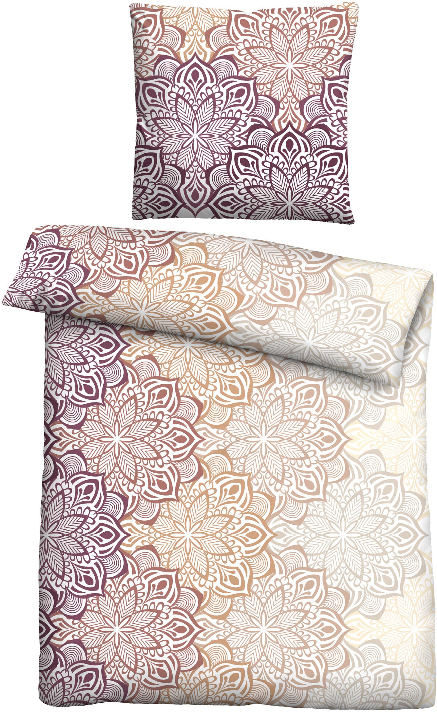 Castell - Markenbettwäsche Bettwäsche "0301127" 2 Stk. tlg. wohlig warm, temperaturausgleichend, 100% Baumwolle, pflegeleicht von Castell - Markenbettwäsche