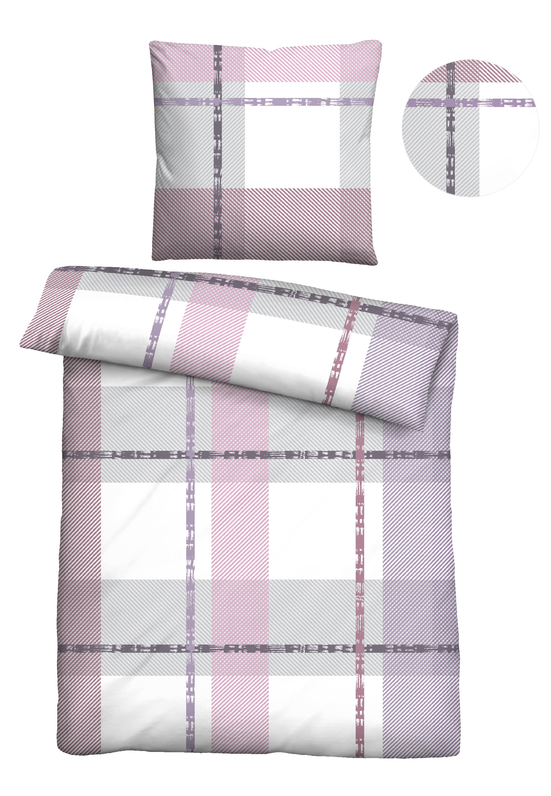 Castell - Markenbettwäsche Bettwäsche "0380746" 2 Stk. tlg. Nicki, kuschelig + flauschig, temperaturausgleichend, bügelfrei, RV von Castell - Markenbettwäsche