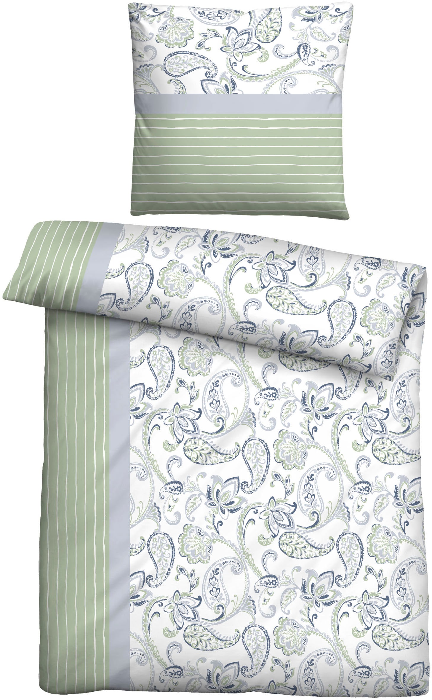 Castell - Markenbettwäsche Bettwäsche "0560987" 2 Stk. tlg. feiner Glanz + weicher Griff, pflegeleicht, ganzjährig einsetzbar, RV Castell - Markenbettwäsche Bettwäsche "0560987" 2 Stk. tlg. feiner Glanz + weicher Griff, pflegeleicht, ganzjährig einsetzbar, RV von Castell - Markenbettwäsche