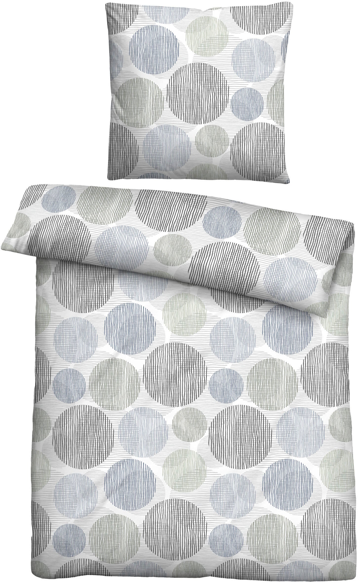 Castell - Markenbettwäsche Bettwäsche "0560988" 2 Stk. tlg. feiner Glanz + weicher Griff, pflegeleicht, ganzjährig einsetzbar, RV von Castell - Markenbettwäsche