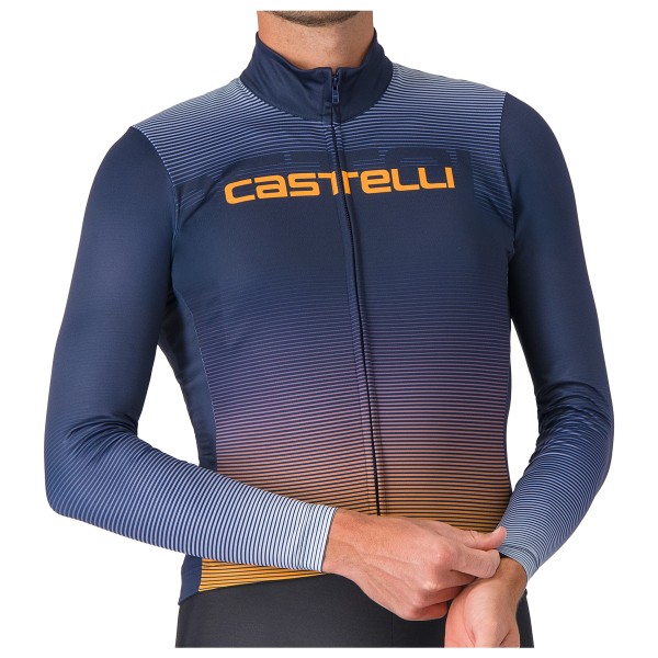Castelli - Apice Thermal Jersey - Radtrikot Gr M blau von Castelli