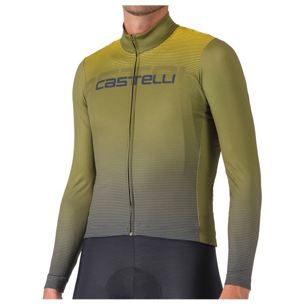 Castelli - Apice Thermal Jersey - Radtrikot Gr XXL oliv von Castelli