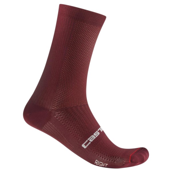 Castelli - Espresso 18 Sock - Radsocken Gr L/XL rot von Castelli