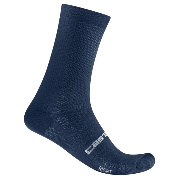 Castelli - Espresso 18 Sock - Radsocken Gr S/M blau von Castelli