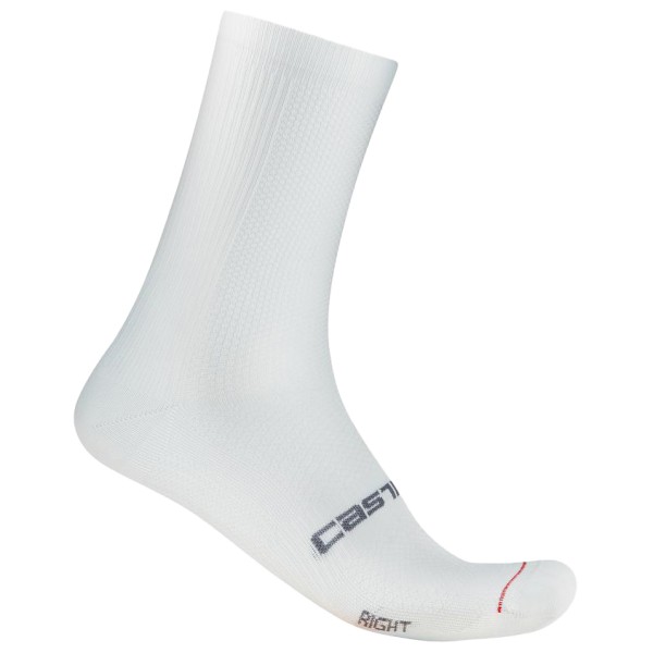 Castelli - Espresso 18 Sock - Radsocken Gr XXL weiß/grau von Castelli