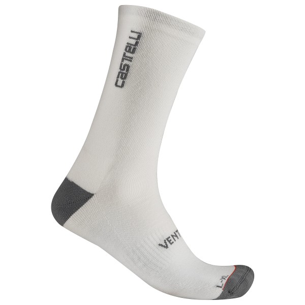 Castelli - Venti Soft Merino Sock - Radsocken Gr 40-43 grau von Castelli