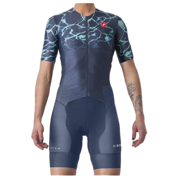 Castelli - Women's Free Sanremo 2 Suit Short SL - Radeinteiler Gr XS blau von Castelli